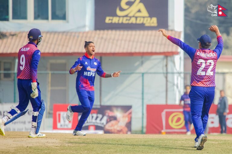 त्रिदेशीय एकदिवसीय अन्तराष्ट्रिय सिरिजमा नेपालले लगातार चौंथो जित