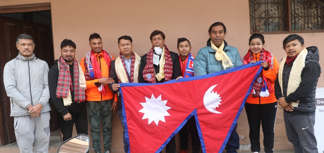 दुई अन्तर्राष्ट्रिय कराँते  खेल्ने टोलीको बिदाइ