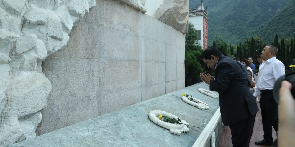 उपप्रधानमन्त्री श्रेष्ठद्वारा सिचुवानमा भूकम्प पुनःनिर्माण क्षेत्रको अवलोकन