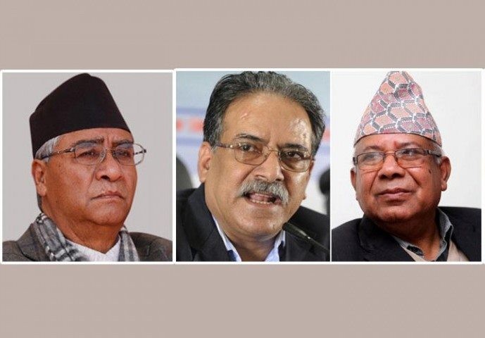 देउवा, प्रचण्ड र नेपालबीच बालुवाटारमा भेटवार्ता