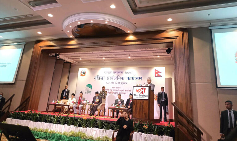 नेपालको जनसंख्या २ करोड ९१ लाख ६४ हजार ५ सय ७८