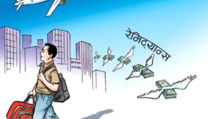 १० महिनामा भित्रियो आठ खर्ब ११ अर्ब विप्रेषण