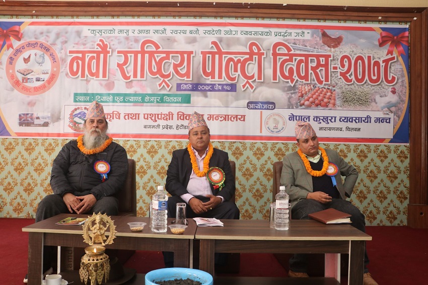 पोल्ट्री दिवस : एक जना नेपालीले वार्षिक रुपमा ४८ अण्डा खाने गरेको