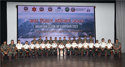 सेनाले चार हिमालबाट ३४ हजार केजी फोहोर संकलन