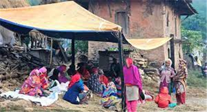 भूकम्पबाट प्रहरी कार्यालय भत्किएपछि त्रिपालबाटै काम