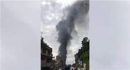 बालाजुको जुत्ता कारखानामा आगलागी