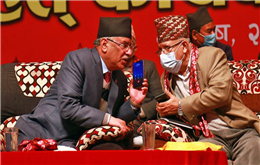 प्रधानमन्त्री दाहाल र अध्यक्ष नेपालबीच भेटवार्ता