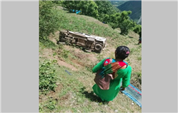 बझाङमा जिप दुर्घटना हुँदा ६ जना घाइते 